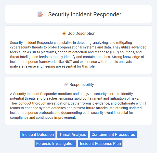 Security Incident Responder Job Description and Career Detail