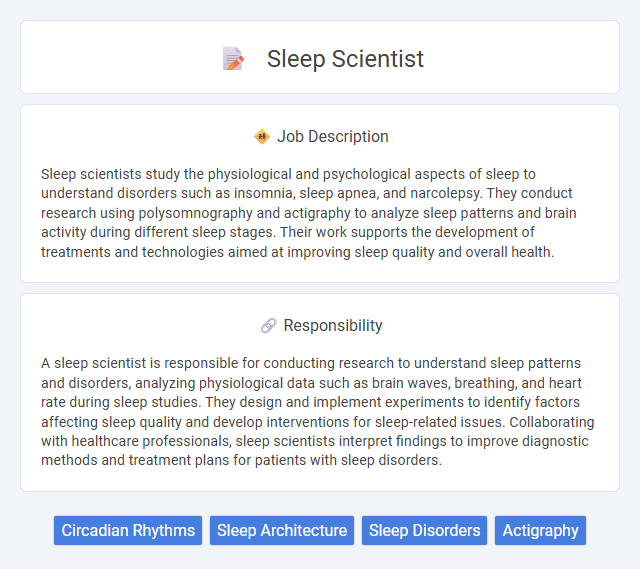 Sleep Scientist Job Description and Career Detail