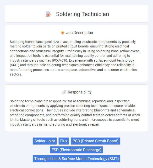 Soldering Technician Job Description and Career Detail