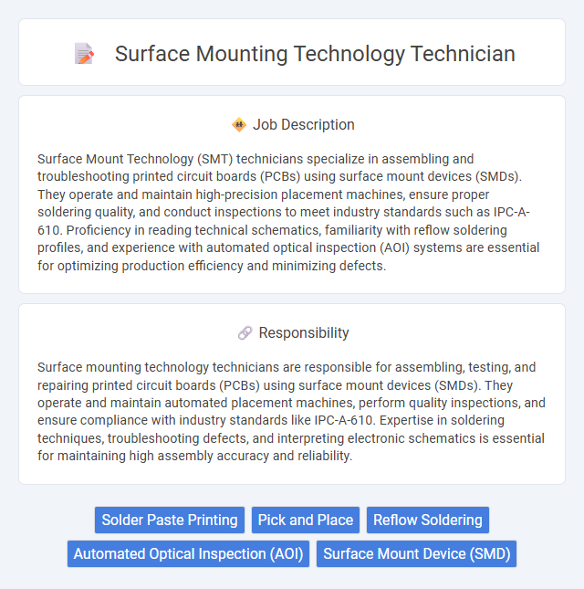 Surface Mounting Technology Technician Job Description and Career Detail