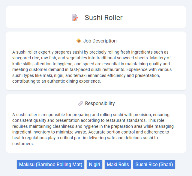 Sushi Roller Job Description and Career Detail