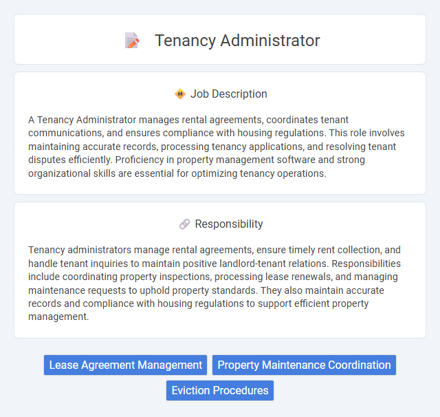 Tenancy Administrator Job Description and Career Detail