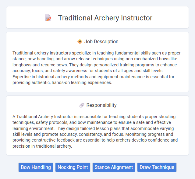 Traditional Archery Instructor Job Description and Career Detail