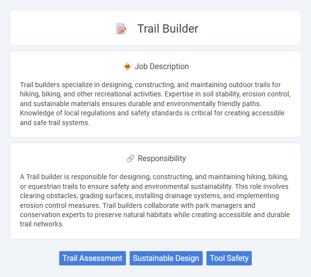 Trail Builder Job Description and Career Detail