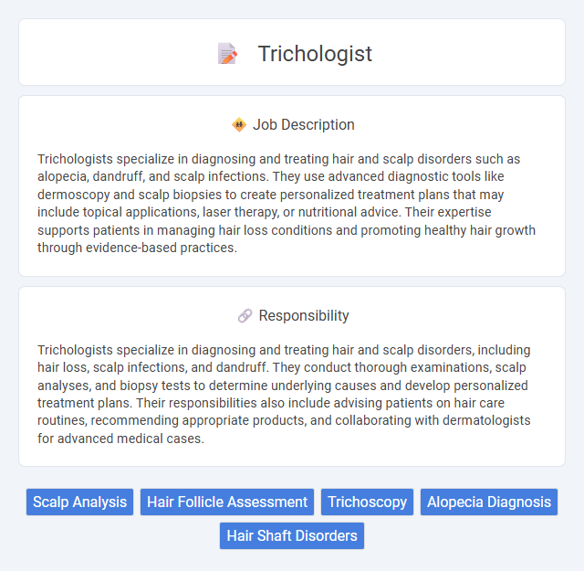 Trichologist Job Description and Career Detail