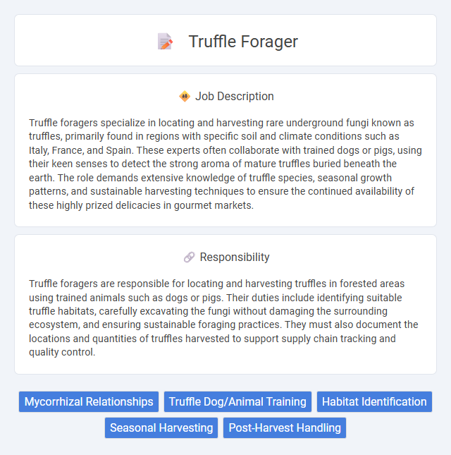 Truffle Forager Job Description and Career Detail