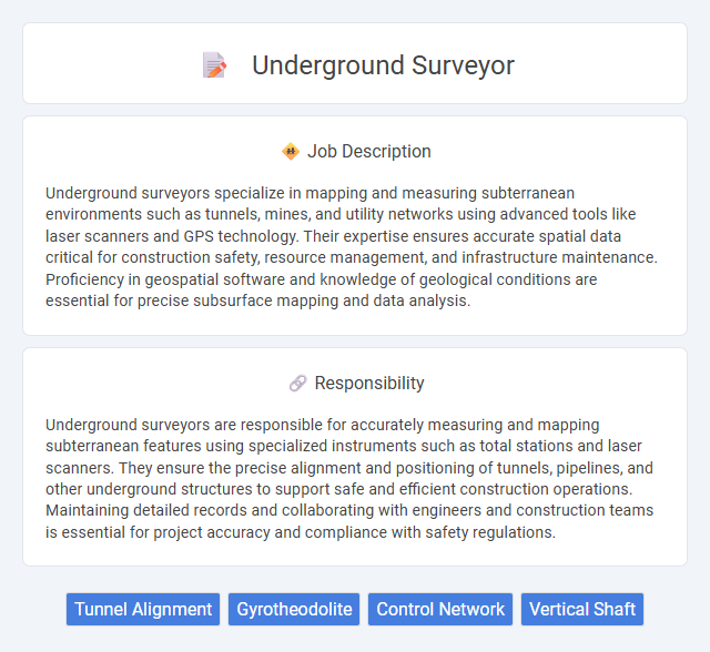 Underground Surveyor Job Description and Career Detail