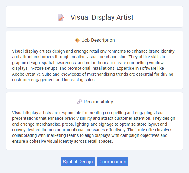 Visual Display Artist Job Description and Career Detail