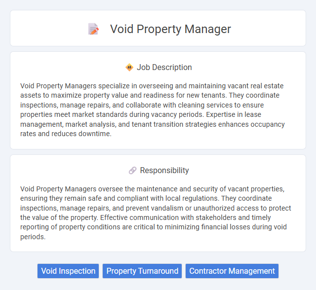Void Property Manager Job Description and Career Detail