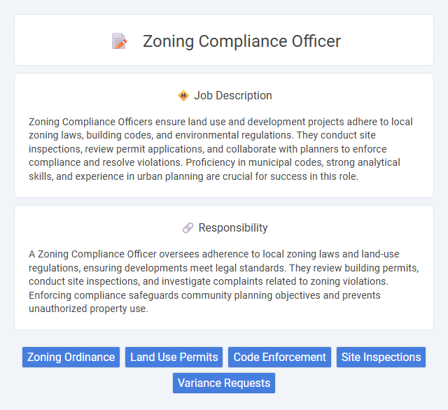 Zoning Compliance Officer Job Description and Career Detail