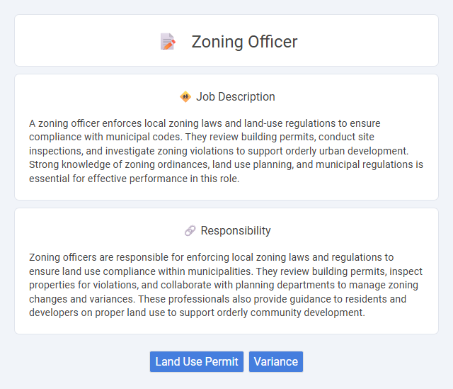 Zoning Officer Job Description and Career Detail