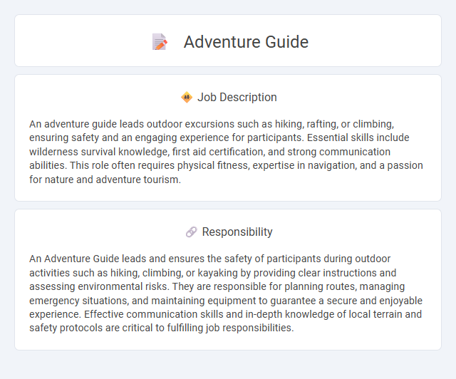 Adventure Guide Job Description and Career Detail
