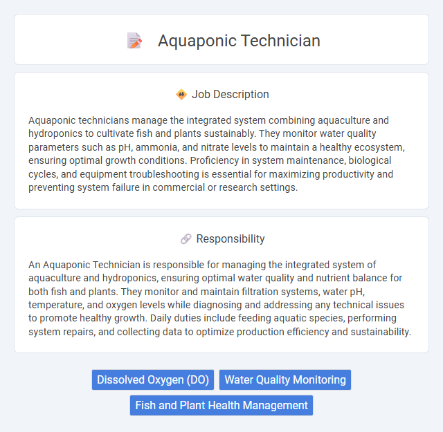 Aquaponic Technician Job Description and Career Detail