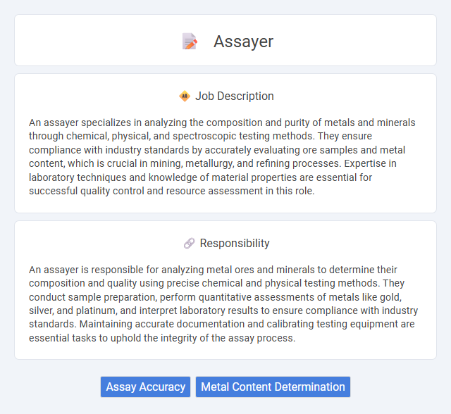 Assayer Job Description and Career Detail