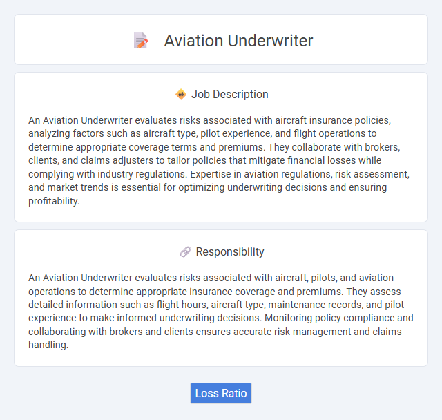 Aviation Underwriter Job Description and Career Detail