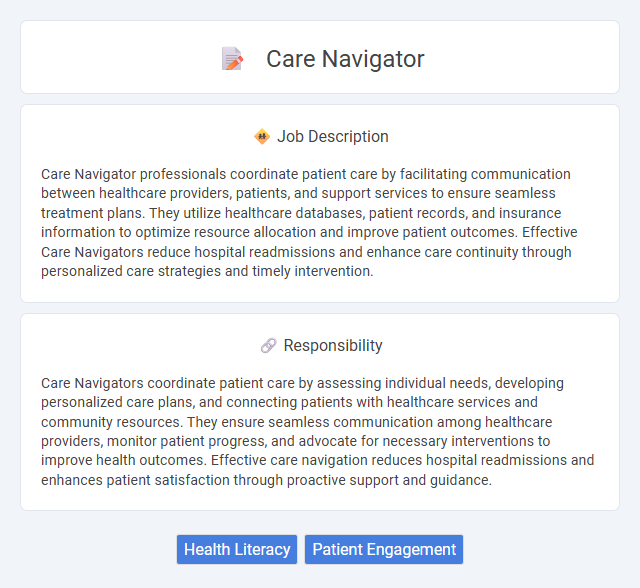 Care Navigator Job Description and Career Detail
