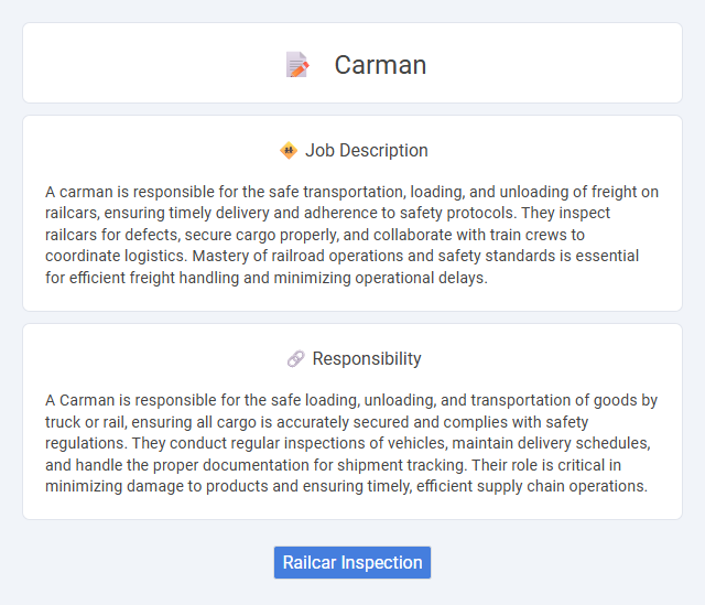 Carman Job Description and Career Detail