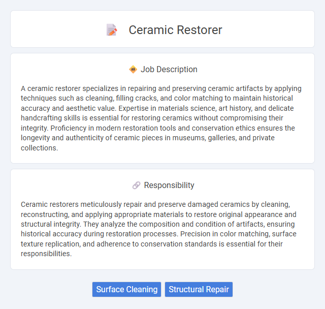 Ceramic Restorer Job Description and Career Detail