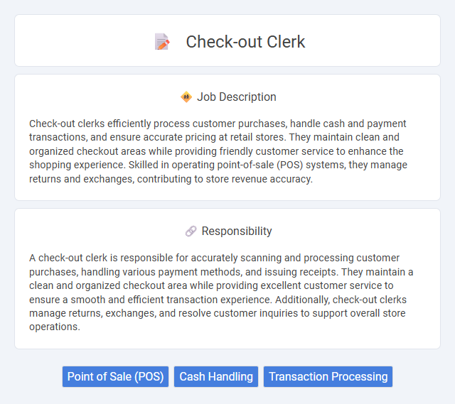 Check-Out Clerk Job Description and Career Detail