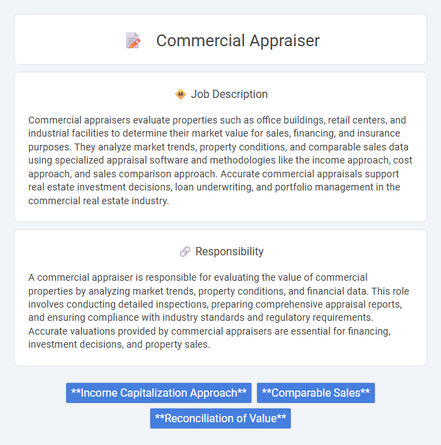 Commercial Appraiser Job Description and Career Detail