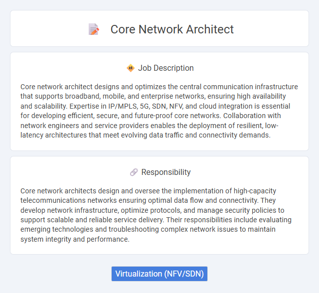 Core Network Architect Job Description and Career Detail