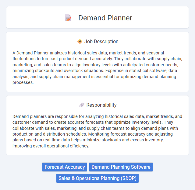Demand Planner Job Description and Career Detail