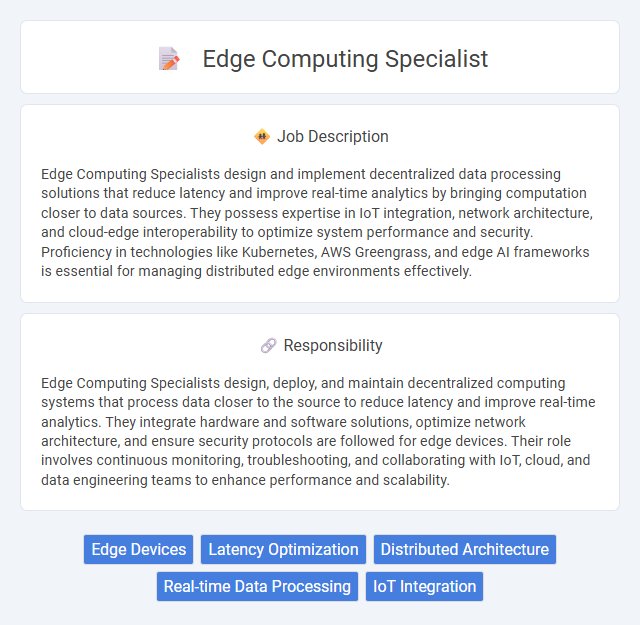 Edge Computing Specialist Job Description and Career Detail
