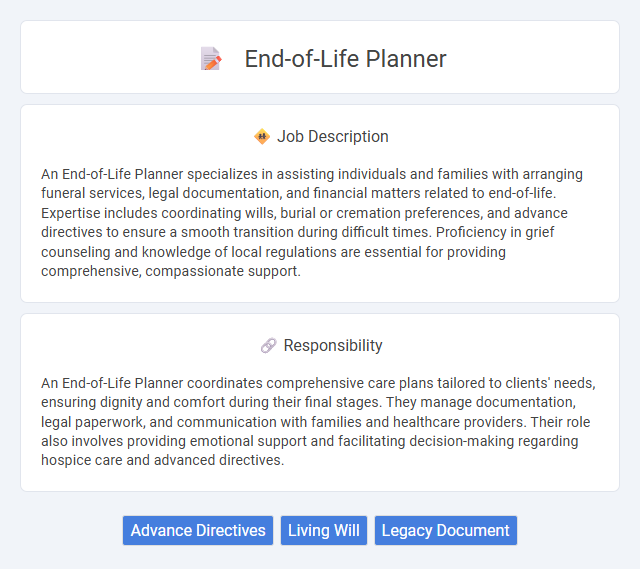 End-Of-Life Planner Job Description and Career Detail