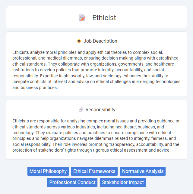 Ethicist Job Description and Career Detail