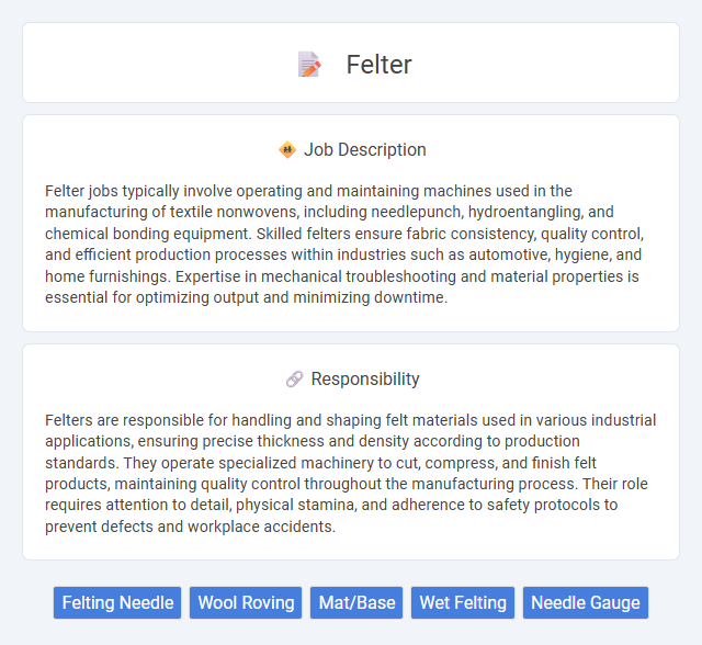 Felter Job Description and Career Detail
