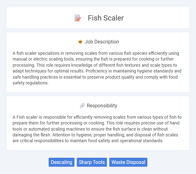 Fish Scaler Job Description and Career Detail