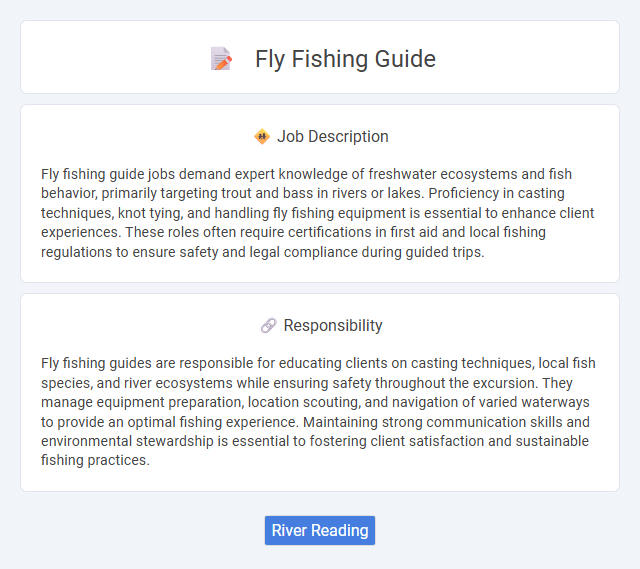 Fly Fishing Guide Job Description and Career Detail