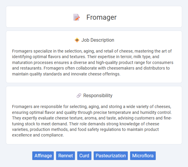 Fromager Job Description and Career Detail