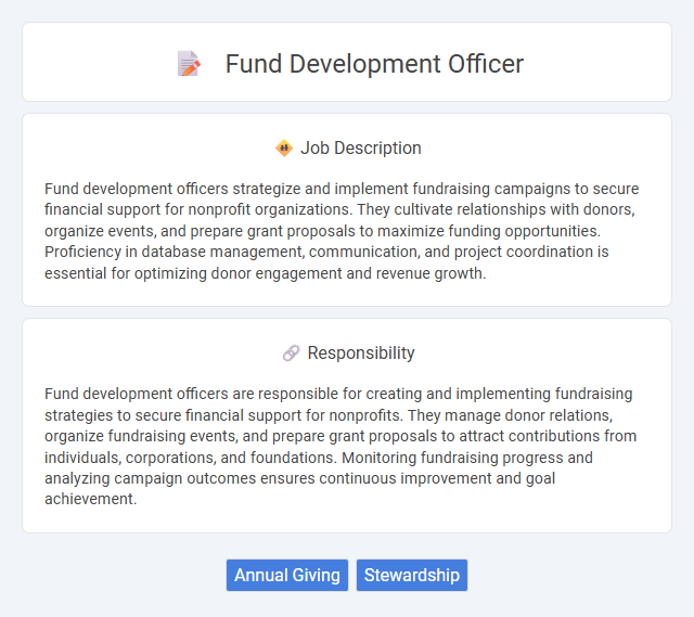 Fund Development Officer Job Description and Career Detail