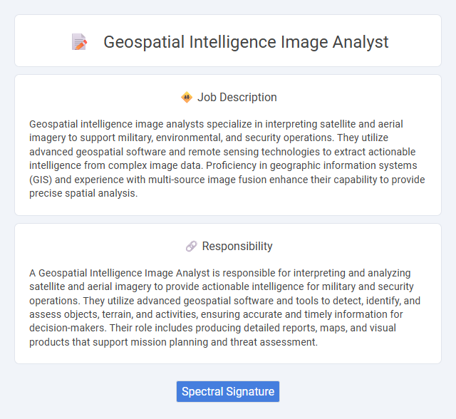 Geospatial Intelligence Image Analyst Job Description and Career Detail