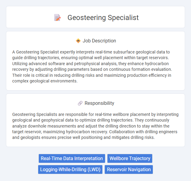 Geosteering Specialist Job Description and Career Detail