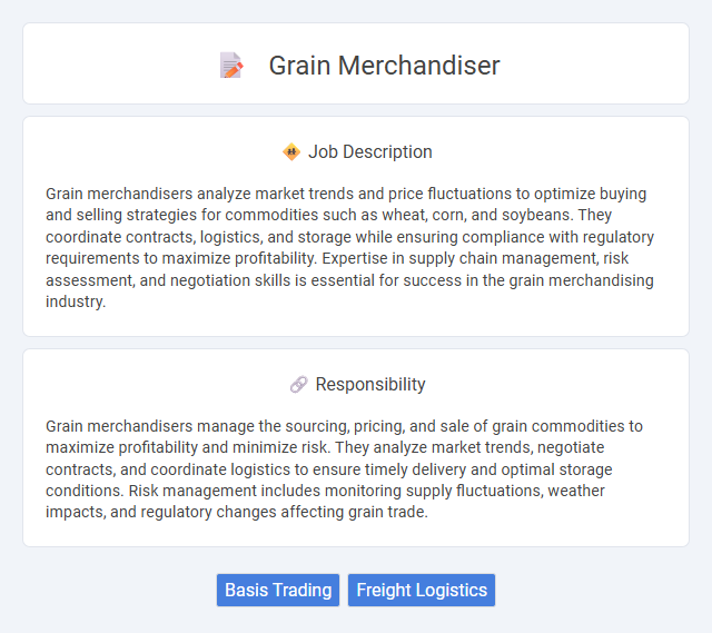 Grain Merchandiser Job Description and Career Detail