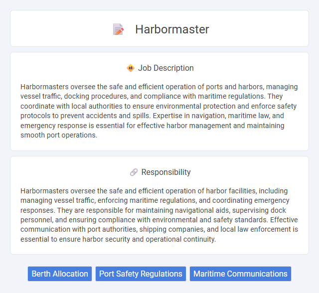 Harbormaster Job Description and Career Detail