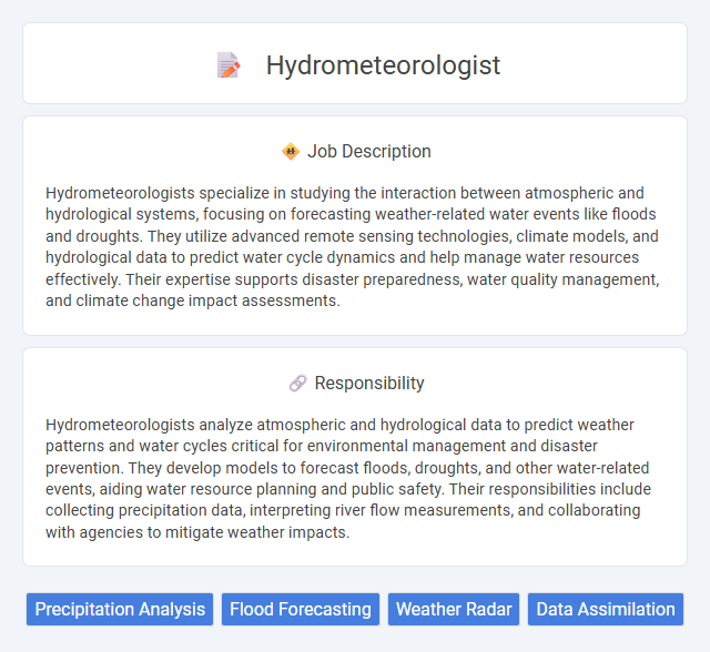 Hydrometeorologist Job Description and Career Detail