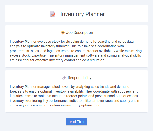 Inventory Planner Job Description and Career Detail