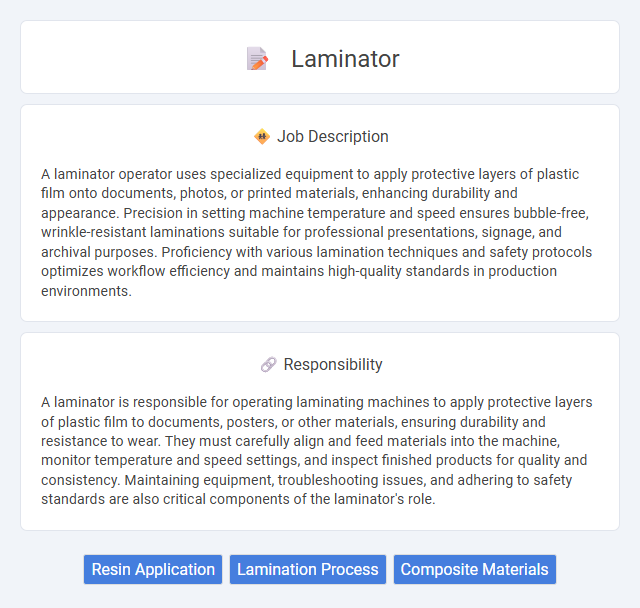 Laminator Job Description and Career Detail