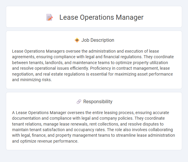 Lease Operations Manager Job Description and Career Detail