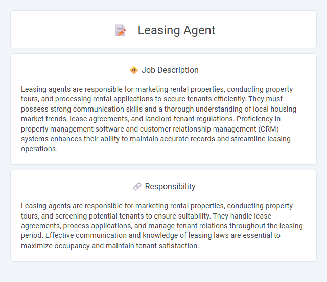 Leasing Agent Job Description and Career Detail