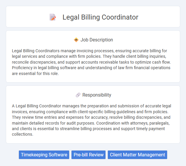 Legal Billing Coordinator Job Description and Career Detail