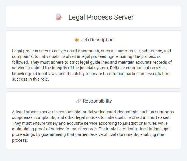 Legal Process Server Job Description and Career Detail