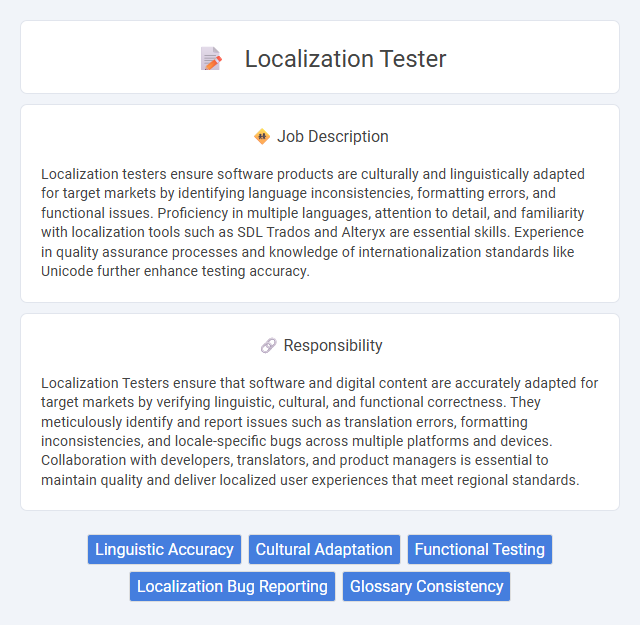 Localization Tester Job Description and Career Detail