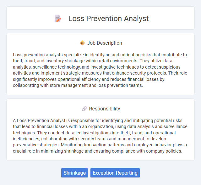 Loss Prevention Analyst Job Description and Career Detail