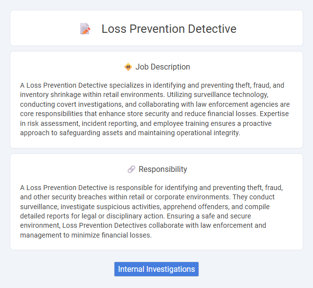 Loss Prevention Detective Job Description and Career Detail
