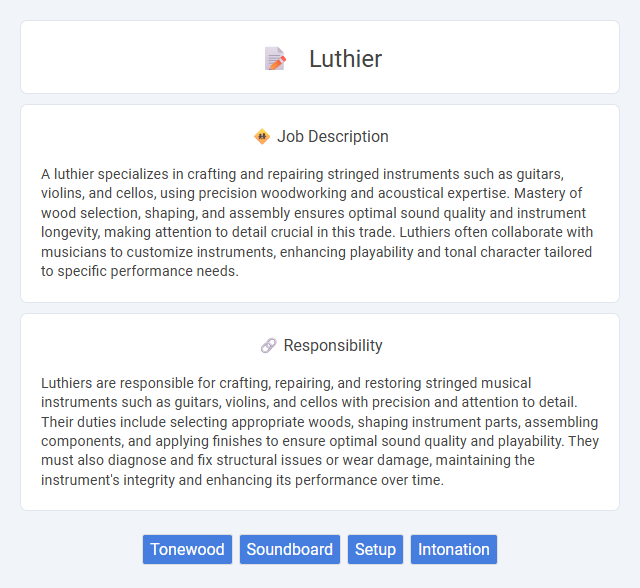 Luthier Job Description and Career Detail
