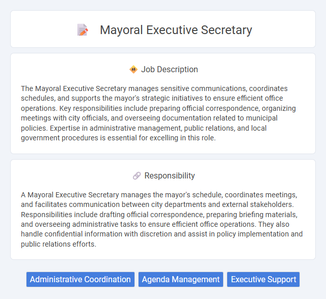 Mayoral Executive Secretary Job Description and Career Detail